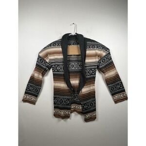 Stetson Wool Blend Cardigan Open Front Sweater Womens Large